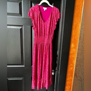 Pink Floral Elena dress from Evereve. Worn twice.